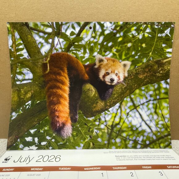 NWOT World Wildlife Fund 16-Mo. Wall Calendar, 9/2025 - 12/2026, 11"T x 8 1/2"W - Picture 10 of 16
